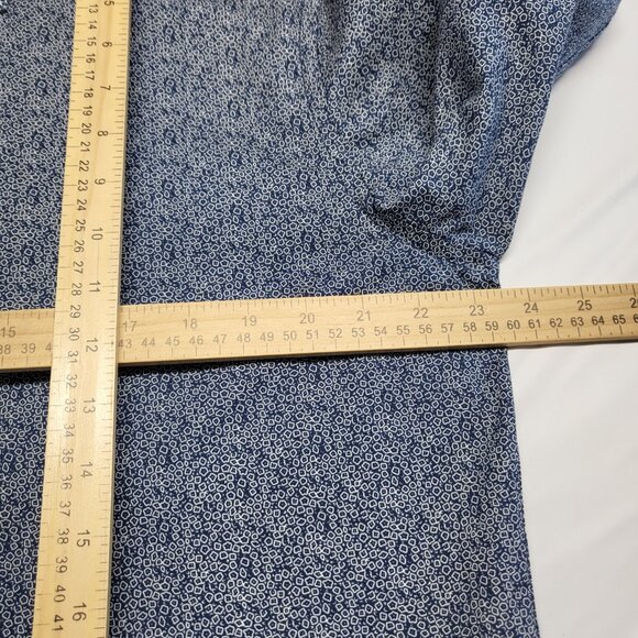 Adrienne Vittadini Mens Dress Shirt L 16.5 32/33 Slim Fit Geometric Button Up - Picture 14 of 16